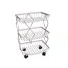 Multi Tiers Fruit Vegetable Storage Basket with Rolling Wheels for Kitchen