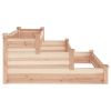 Garden Raised Bed 47.2"x47.2"x22" Solid Wood Fir