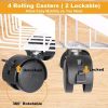 Multi Tiers Fruit Vegetable Storage Basket with Rolling Wheels for Kitchen