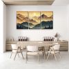 3 Panels Framed Abstract Wood Grain Boho Style Mountain & Forest Canvas Wall Art Decor,3 Pieces Mordern Canvas Decoration Painting for Office,Dining r